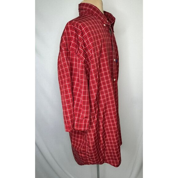 Ralph Lauren Blake 2X Red Blue Plaid Checkered Button-Down Shirt XXL - Picture 7 of 8